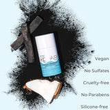 Kopari Aluminum Free Mens Charcoal Coconut Deodorant Stick | Made with Organic Coconut Oil | Non Toxic, Paraben Free, Plant Based, Gluten Free & Cruelty Free Long Lasting Natural Deodorant | 2 Pack, 2.0 oz